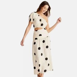 Future Collective Women’s Polka Dot Off-Shoulder Dress Size 2